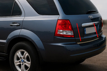 Kia Sorento I BL 2002-2009 Kofferraumleiste Edelstahl Carmos - Türkischer Edelstahl Foto 1