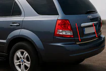 Kia Sorento I BL 2002-2009 Kofferraumleiste Edelstahl Foto 1