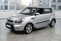 Kia Soul I 2008-2013 Trittbretter Allmond Grey (2 Stk., Alu) Foto 1