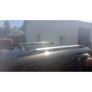 Dachreling Chrom (Kunststofffuesse, Montage mit Kleber) Kia Soul I 2008-2013 Foto 2