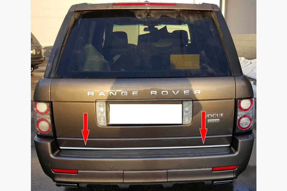 Range Rover III L322 2002-2012 Kofferraumleiste Edelstahl Image