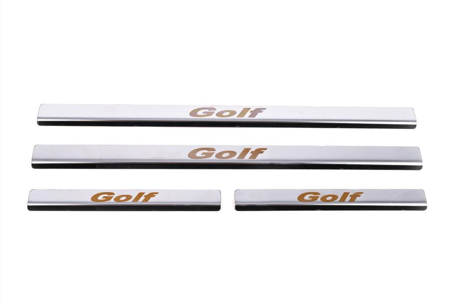 Volkswagen Golf 6 2008-2014 Einstiegsleisten Carmos V1 Edelstahl 2-türig Foto 2