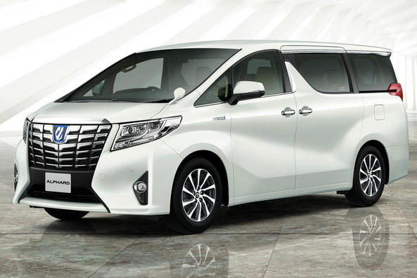 Das Toyota Alphard Minivan der Dritten Generation