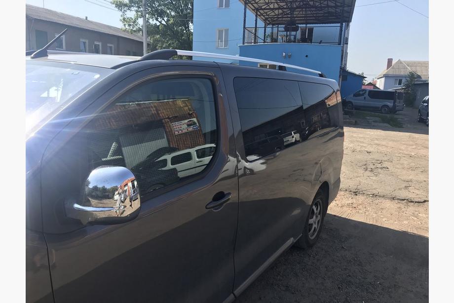 Peugeot Expert 2017- Dachreling Chrom Kurze Basis, Kunststofffuß Foto 2