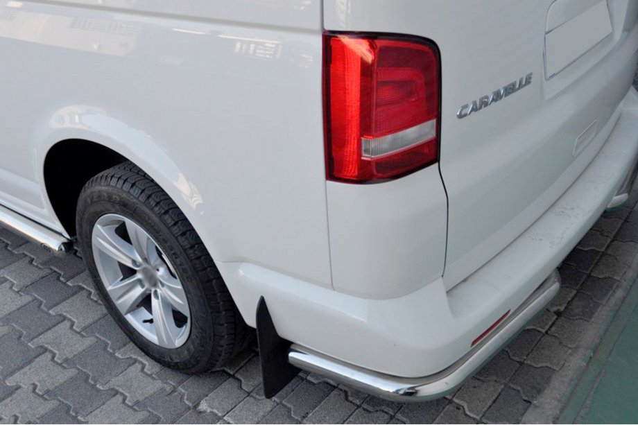 Volkswagen T6 2015-2024 Hintere Eckschutzrohre AK003 (2 Stk., Edelstahl) Image