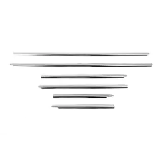 Fensterrahmen Blenden Edelstahl (6 Stk) Nissan Micra K12 2003-2010 Foto 3