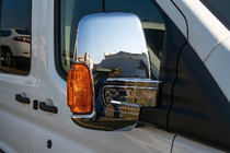 Ford Transit 2014- Spiegelabdeckungen (2 Stk, Chrom) Chrom Kunststoff Foto 1