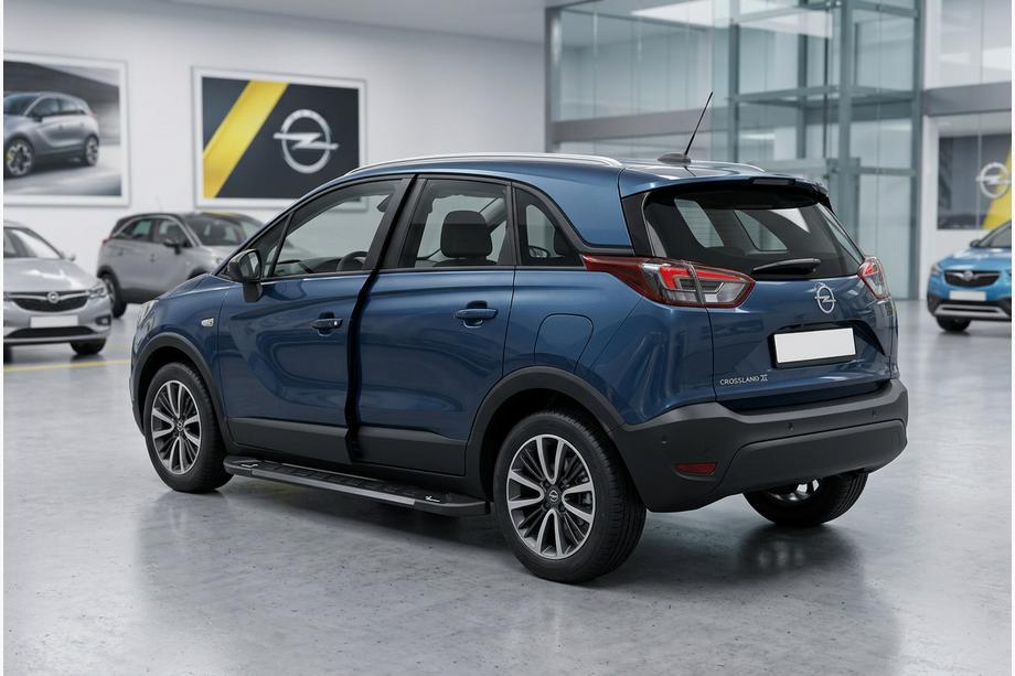 Opel Crossland X 2017-2024 Seitenschweller RedLine Black (2 Stk., Aluminium) Image