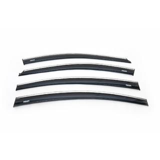 Windabweiser mit Chromleiste SD (4 Stk, Niken) Chevrolet Cruze 2009–2015 Foto 2