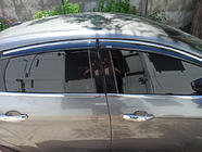 Ford Focus III 2011-2017 Windabweiser mit Chromleiste Niken (SD/HB, 4 Stk) Foto 1