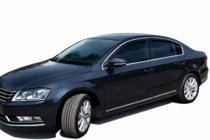 Volkswagen Passat B7 2012-2015 Windabweiser mit Chromleisten SD (4 Stk, EU, HIC) Foto 9