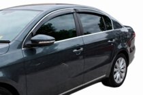 Volkswagen Passat B7 2012-2015 Windabweiser mit Chromleisten SD (4 Stk, EU, HIC) Foto 10
