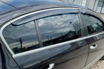 Volkswagen Passat B7 2012-2015 Windabweiser mit Chromleisten SD (4 Stk, EU, HIC) Foto 2