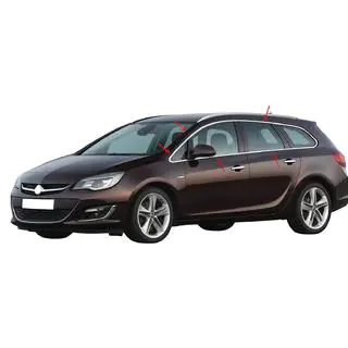 Komplette Fensterrahmen Zierleisten Edelstahl (Sport Tourer, 12-tlg.)
