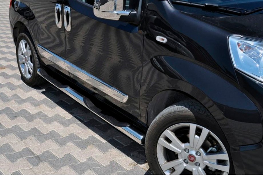 Peugeot Bipper 2008-2017 Seitliche Rohre (2 Stk., Edelstahl) Image