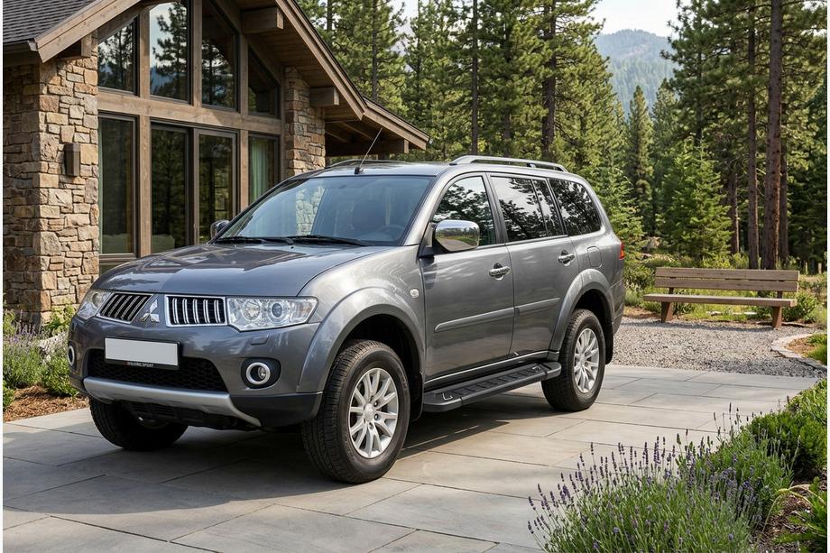 Mitsubishi Pajero Sport 2008-2015 Seitenschweller RedLine Black (2 Stk., Aluminium) Image
