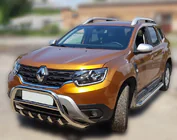 Renault Duster 2018-2024 Frontbügel ohne Schriftzug WT003 (Edelstahl) Foto 9