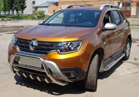 Renault Duster 2018-2024 Frontbügel ohne Schriftzug WT003 (Edelstahl) Foto 4