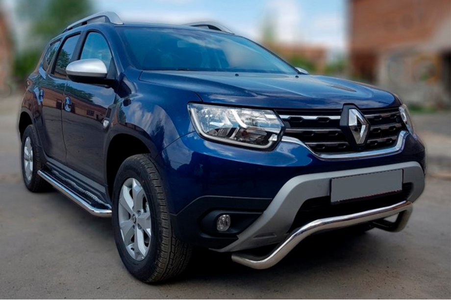 Dacia Duster 2018-2024 Frontbügel WT007 (Edelstahl) Image