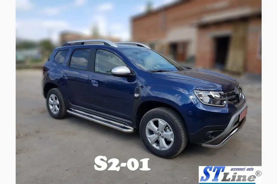 Renault Duster 2018-2024 Seitenschweller Premium (2 Stk., Edelstahl) Image
