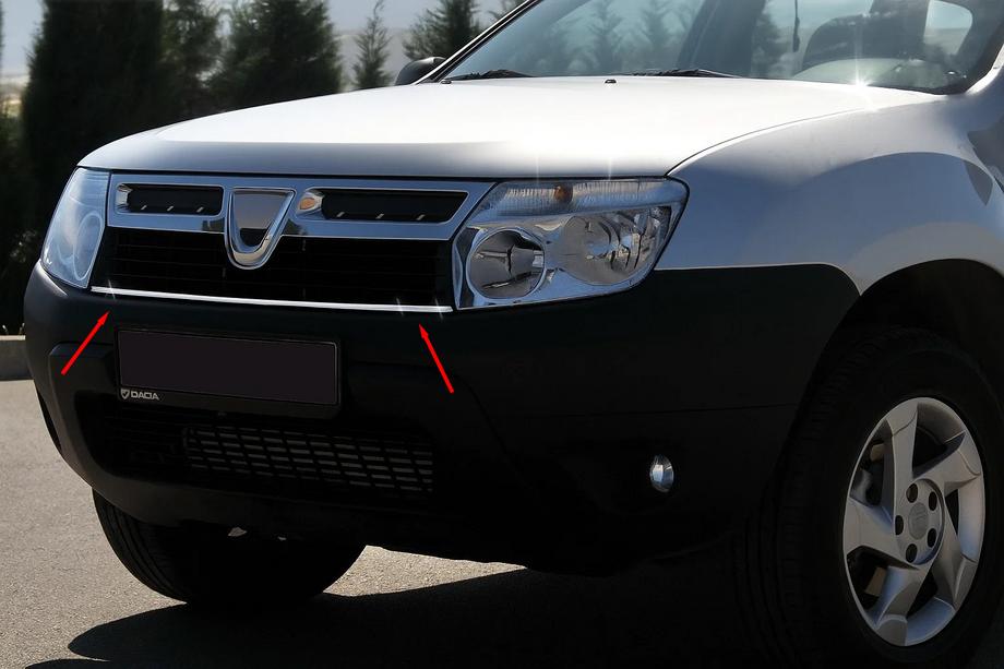 Renault Duster 2008–2017 Edelstahl Kühlergrill Blenden Image