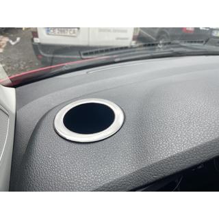 Abdeckung für Getränkehalter (2 Stk., Edelstahl) Volkswagen T6 2015-2024 Foto 1