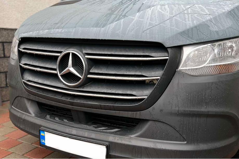 Mercedes Sprinter W907/W910 2018- Chrom Kühlergrill Blenden (5 Stk, Edelstahl) OmsaLine - Italienischer Edelstahl Image