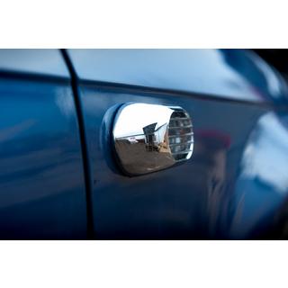 Grill für Blinker Oval (2 Stk, ABS) Audi A3 2003-2012 Foto 3