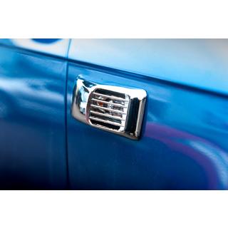 Chrom Blenden für Seitenblinker Rechteck (2 Stk, ABS) Audi A3 2003-2012 Foto 1