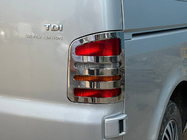 Volkswagen T5 2010-2015 Chrom Rückleuchten Abdeckungen (2 Stk., Edelstahl) 1 Tür, Carmos - Türkischer Stahl Foto 2