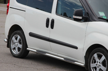 Opel Combo 2012-2018 Seitliche Rohre (2 Stk., Edelstahl) 60 mm, kurzer Radstand Foto 1