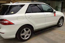 Mercedes GLE/ML class W166 2011-2018 Seitenschweller mit ausziehbarem Mechanismus (2 Stk., Aluminium) Foto 3