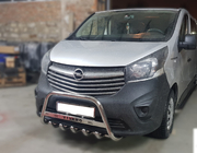 Opel Vivaro 2015-2019 Frontbügel WT003-4 (Edelstahl) Mit Schriftzug Foto 2