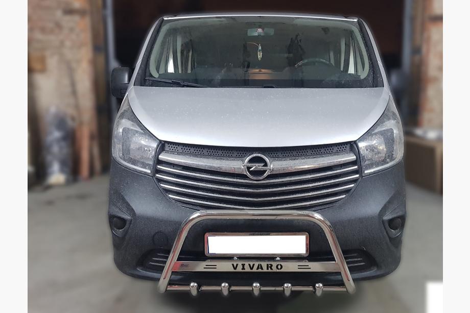 Opel Vivaro 2015-2019 Frontbügel WT003-4 (Edelstahl) Mit Schriftzug Image