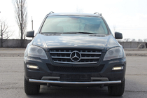 Mercedes ML W164 2005-2011 Frontschutzbügel ST008 (Edelstahl) Foto 1