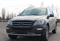 Mercedes ML W164 2005-2011 Frontschutzbügel ST008 (Edelstahl) Foto 3