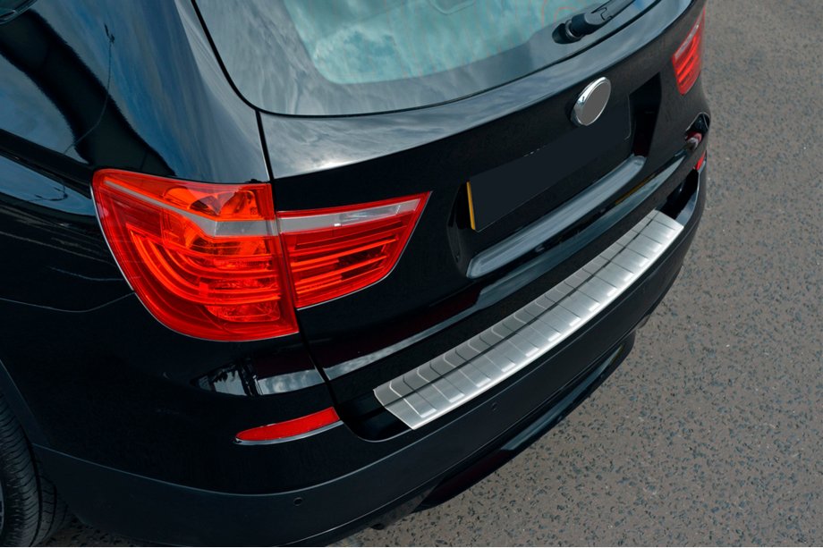 BMW X3 F25 2011-2018 Edelstahl Ladekantenschutz OmsaLine (matt, rostfrei) Image