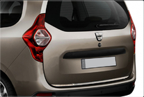 Dacia Lodgy 2012-2022 Kofferraumladekantenschutz Edelstahl Foto 1