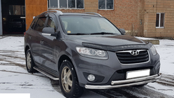 Hyundai Santa Fe 2 2006-2012 Frontschutzbügel ST014 (Edelstahl) d60/60 Foto 3