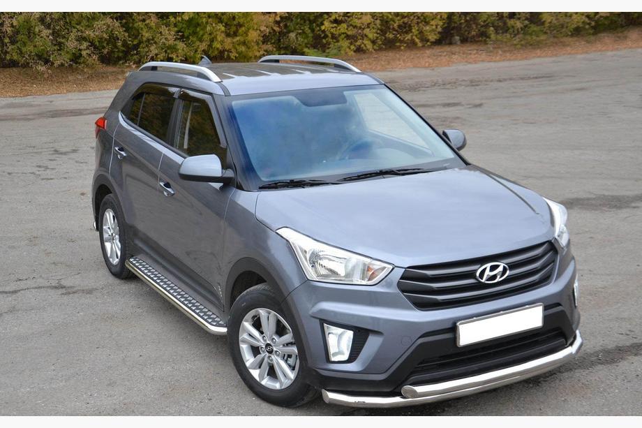 Hyundai Creta 2014-2020 Frontschutzbügel ST014 (Edelstahl) Image