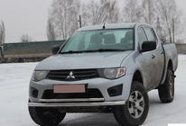 Mitsubishi L200 2006-2015 Frontschutzbügel ST014 (Edelstahl) Foto 2