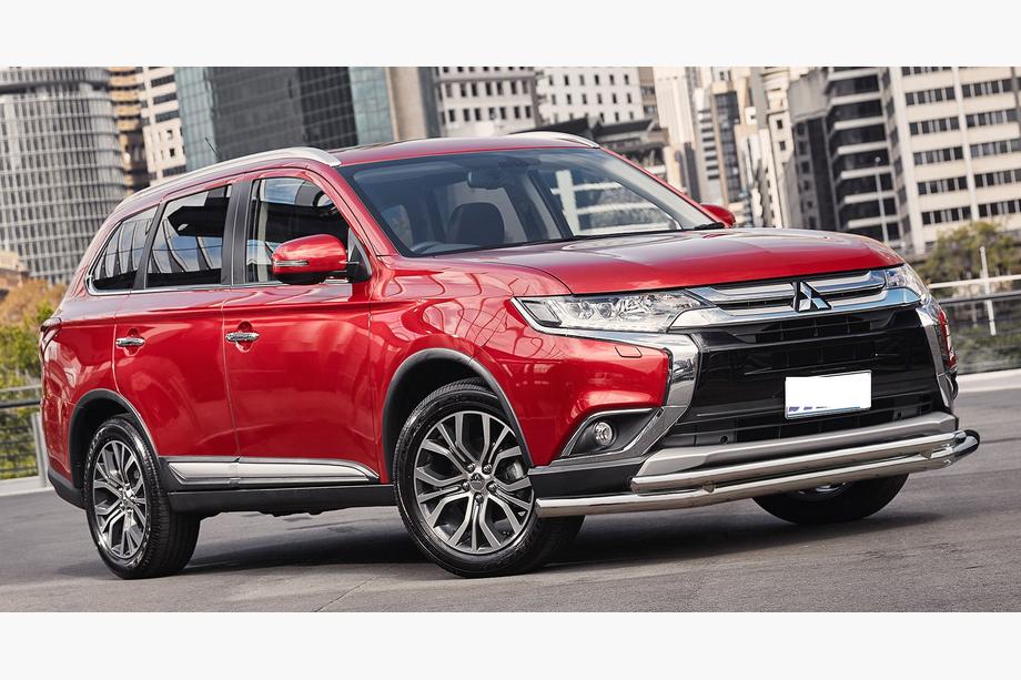 Mitsubishi Outlander 2012-2021 Frontschutzbügel ST014 (Edelstahl) Image
