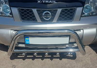 Nissan X-trail T30 2002-2007 Frontbügel QT006 (Edelstahl) Foto 1