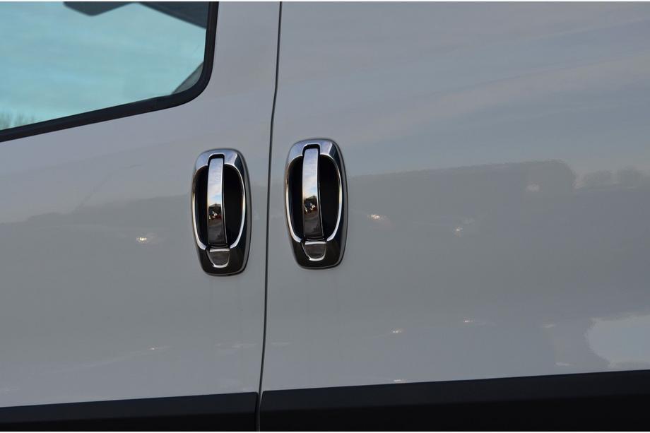 Opel Combo 2012-2018 Chrom Türgriffblenden und Umrandungen (8 Stk, Edelstahl) Image