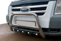 Ford Transit 2000–2014 Frontbügel WT004 Edelstahl Foto 1