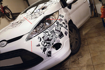 Ford Fiesta 2008-2017 Scheinwerferabdeckungen (2 Stk, Kunststoff) Foto 2