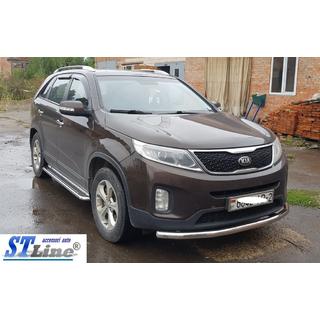 Frontschutzbügel ST008 (2013-2015, Edelstahl) Kia Sorento II XM 2009-2014 Foto 2
