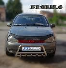 Lada Kalina 2004-2011 Frontschutzbügel WT003 (60 mm, Edelstahl) Foto 2