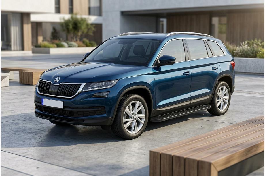 Skoda Kodiaq 2016-2023 Trittbretter Allmond Black (2 Stk., Aluminium) Image