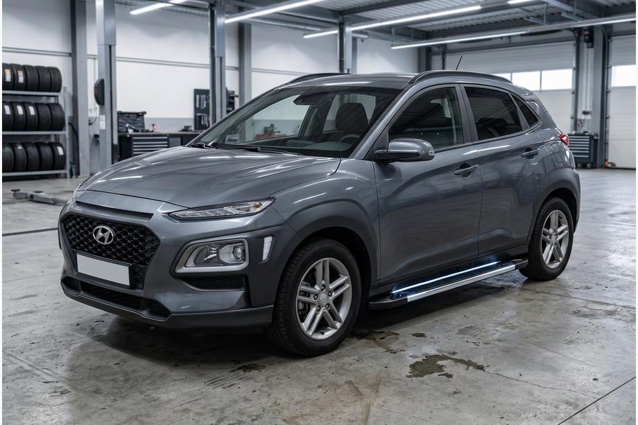 Hyundai Kona 2017-2023 Seitenschweller RedLine V1 (2 Stk., Aluminium) Image